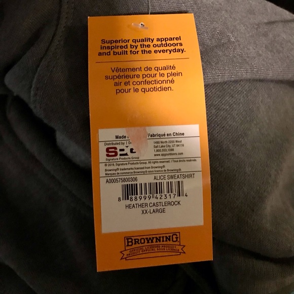 Browning Hunting Hoodie with Stars and Pocket-2XL - Picture 4 of 7